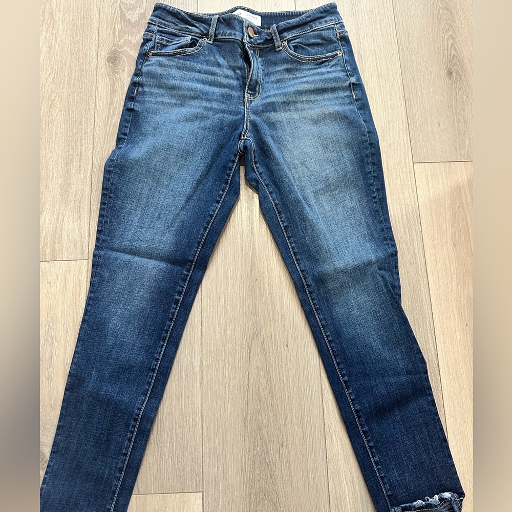 BKE Women's Dark Blue Skinny Jeans